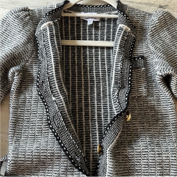 & Other Stories Buttoned Contemporary Merino Wool Blend Mini Dress Coat Grey - Picture 8 of 13